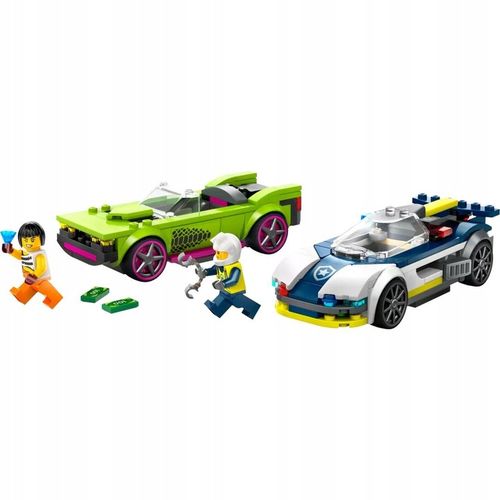 LEGO City Zestaw 60415 Pościg radiowozu za muscle carem auto + Torba LEGO na Arena.pl
