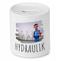 Skarbonka Dla Hydraulika Hydraulik Prezent Z Nadrukiem Ze Zdjęciem