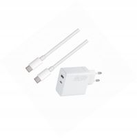 Szybka ładowarka 45W z kablem 1m 2 wejścia do Xiaomi Redmi 9T