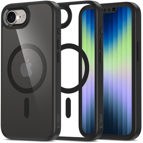Etui Tech-Protect Magmat MagSafe TPU i PC DO iPhone 16E Czarne Przezroczyst na Arena.pl