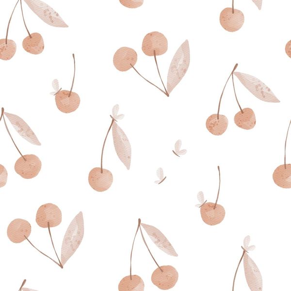 Tapeta Wisienki W127 250 cm płótno zdjęcie 1