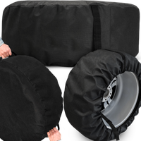 POKROWIEC NA KOŁO ZAPASOWE DOJAZDOWE 13-16 WODOODPORNY DWA UCHWYTY PASKI