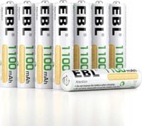 8szt Akumulatory Baterie Ładowalne EBL AAA 1100mAh do ponownego naładowania