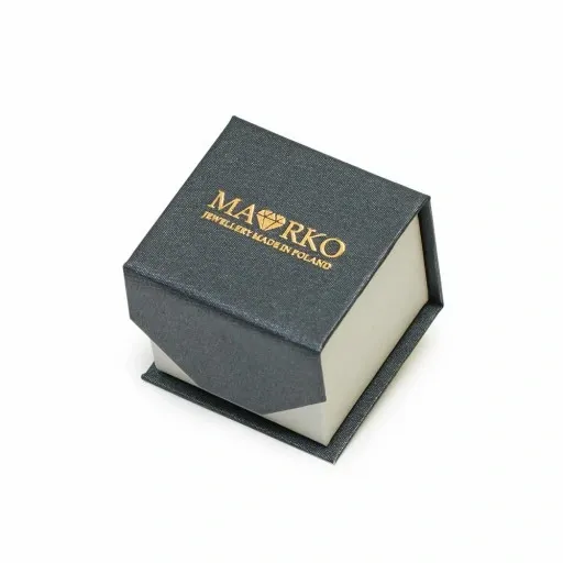 POJEDYNCZY ZŁOTY KOLCZYK pr. 333 z CYRKONIĄ 4mm zdjęcie 4