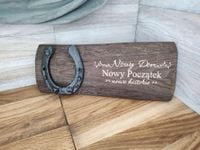 Oryginalny prezent na szczęście podkowa nowy dom