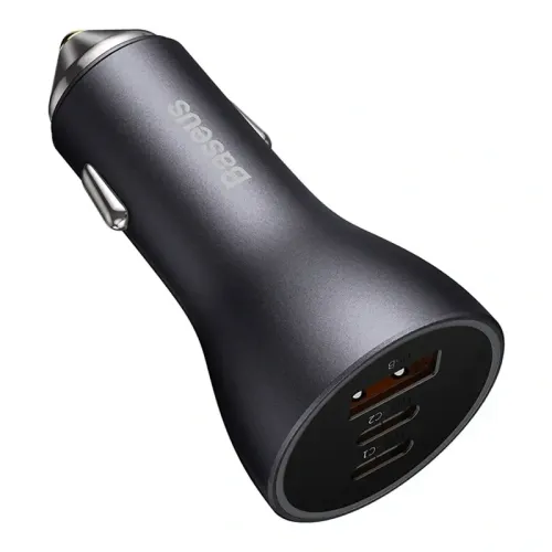 Ładowarka samochodowa Baseus 65W 3x USB-C/A szara na Arena.pl