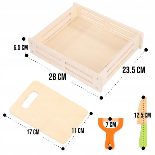 DREWNIANE WARZYWA OWOCE DO KROJENIA NA MAGNES DLA DZIECI ZESTAW XXL na Arena.pl