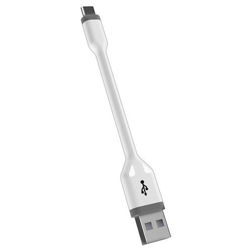 Kabel USB A na USB C 10 cm Biały na Arena.pl
