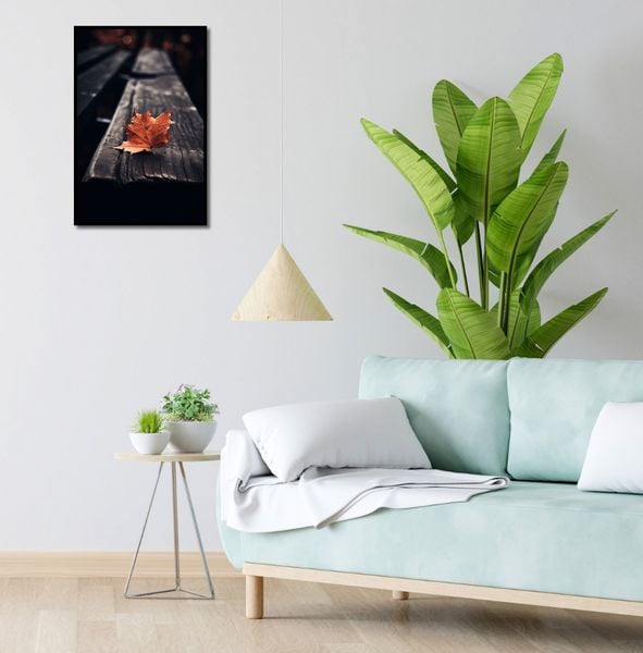 Plakat 40x60cm Pojedynczy Liść zdjęcie 4