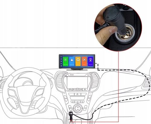 RADIO SAMOCHODOWE ANDROID APPLE CARPLAY STACJA +2 KAMERY MONITOR na Arena.pl