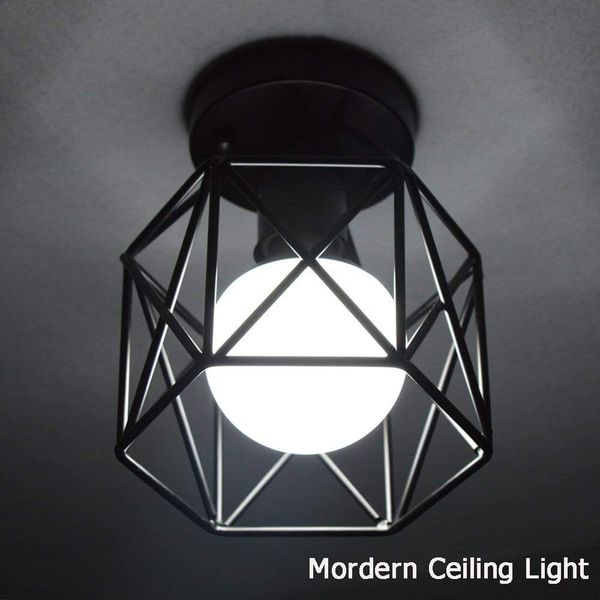 Lampa sufitowa loft czarna E27 zdjęcie 2