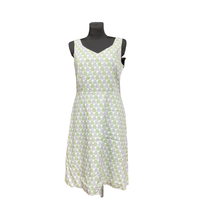 Sukienka do Kolana Bawełniana Wygodna Zielona Rozmiar L Letnia Stylizacja