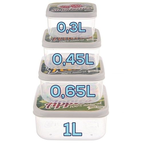 4x Pojemniki na Żywność do Przechowywania Przenoszenia Jedzenia Kuchenne na Arena.pl