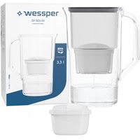 Dzbanek z filtrem do wody Wessper D1 SOLID 2,8l czarny + 2x Filtr aquamax