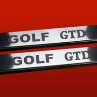 Listwa progowa VOLKSWAGEN GOLF MK7 GOLF GTD Stal nierdzewna 304 połysk 2szt