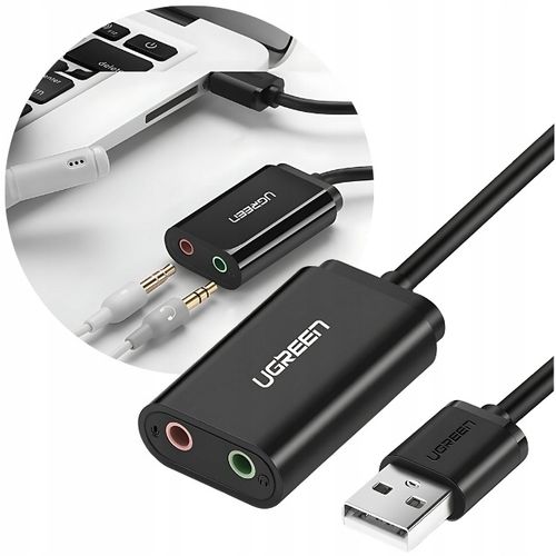 Karta dźwiękowa USB ZEWNĘTRZNA Do Laptopa komputera Adapter Jack UGREEN na Arena.pl