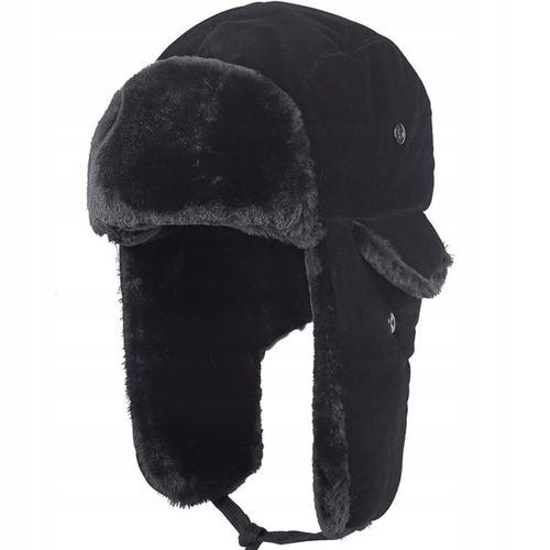 CZAPKA ZIMOWA MĘSKA CIEPŁA Z FUTERKIEM NA ZIMĘ NAUSZNIKI USZATKA na Arena.pl