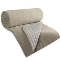 Narzuta dekoracyjna GLORI 170x210 beżowa miękka szenilowa stylowa