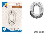 BALONY FOLIOWE CYFERKI BALON FOLIOWY CYFRA 0 80CM