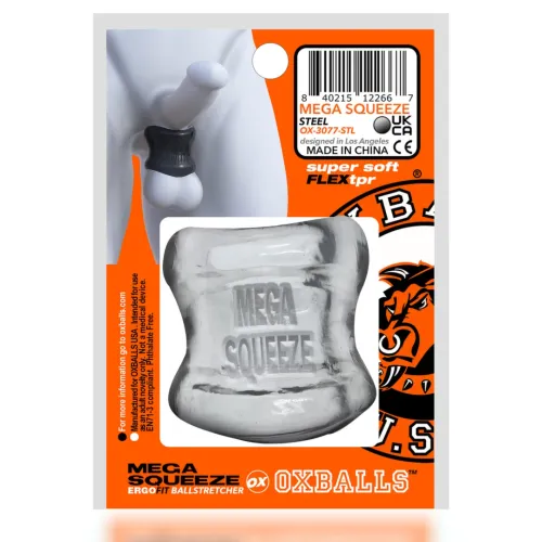 oxballs mega squeeze transparentny pierścień anatomiczny flextpr 6 cm na Arena.pl