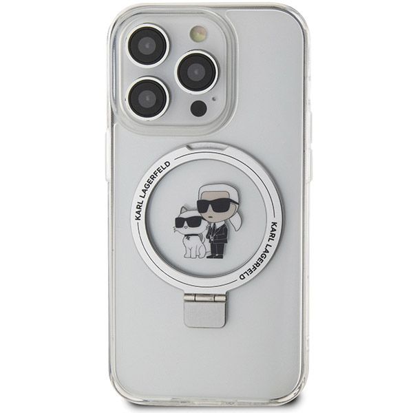 Etui Karl Lagerfeld do iPhone 13 Pro Max, Biały, MagSafe zdjęcie 3