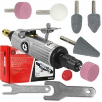 szlifierka pneumatyczna trzpieniowa 1/4" 6mm 6,3bar + kamienie mar-pol