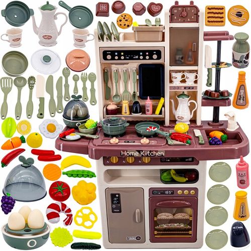 Kuchenka dla Dzieci Kuchnia Zabawkowa MAŁY KUCHARZ Dźwięk PARA Światło LED na Arena.pl