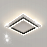 LAMPA SUFITOWA PLAFON LED KWADRAT CZARNY NATYNKOWA NOWOCZESNY 41W 4000K