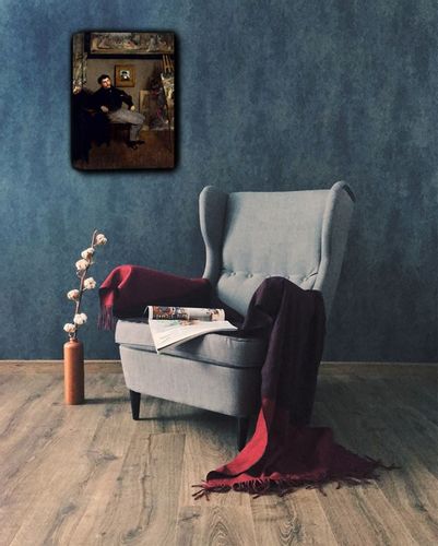 James Jacques Joseph Tissot, Edgar Degas - obraz na płótnie 70x100 cm na Arena.pl