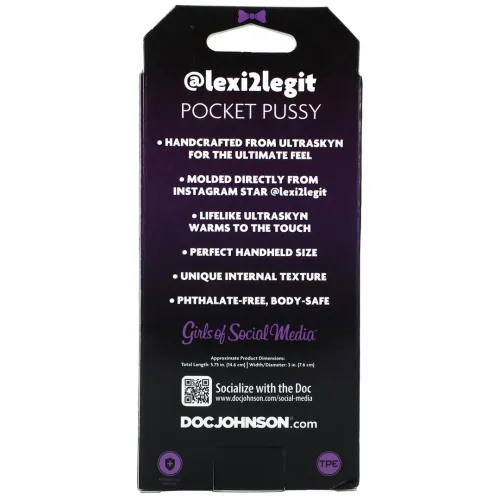 doc johnson gosm lexi - anatomiczna maszyna intymna ultraskyn, kompaktowa na Arena.pl