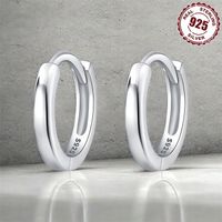 Kolczyki Srebrne PRÓBA 925 KOŁA OBRĘCZE SREBRO Proste KÓŁKA