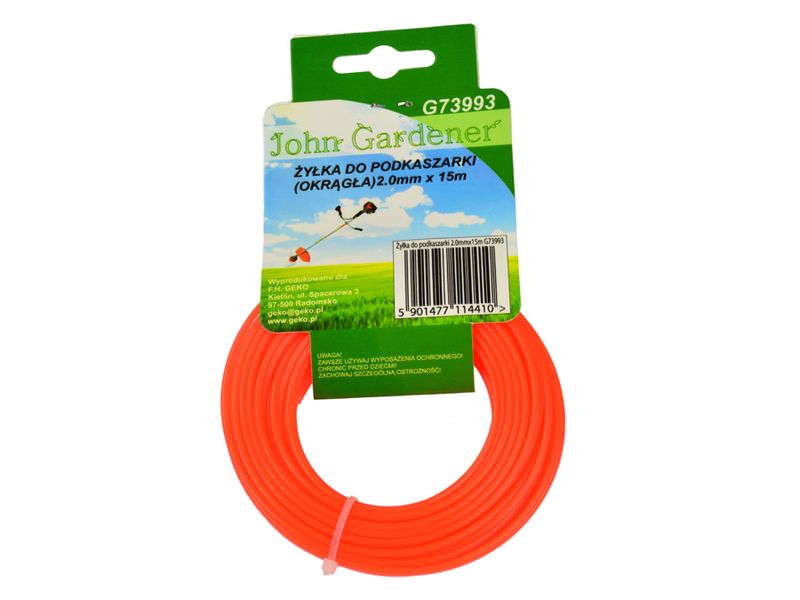 ŻYŁKA TNĄCA DO KOS I PODKASZAREK 2 MM 15 MB JG G73993 OKRĄGŁA zdjęcie 1