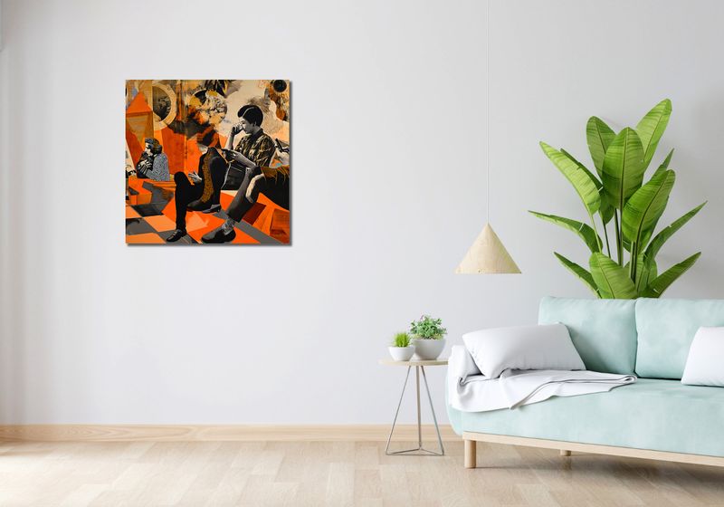 Obraz 70x70cm Przestrzeń Do Dialogu zdjęcie 2