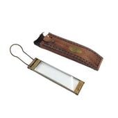 Prostokątna lupa MFK w skórzanym etui