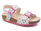 Clarks Sandały dziecięce - Volkin Ice Jnr - rozmiar 38 - białe, skórzane