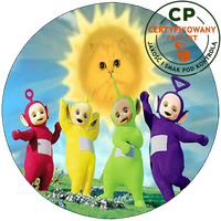 Opłatek na tort - Teletubisie