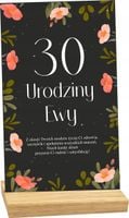 STATUETKA RAMKA 30 urodziny z życzeniami personalizacja dużo wzorów nadruk