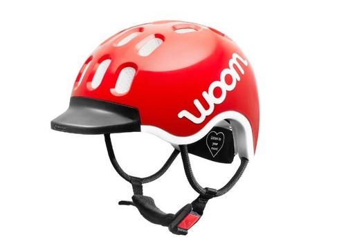 Kask rowerowy dla dzieci WOOM M 53-56 cm Czerwony na Arena.pl