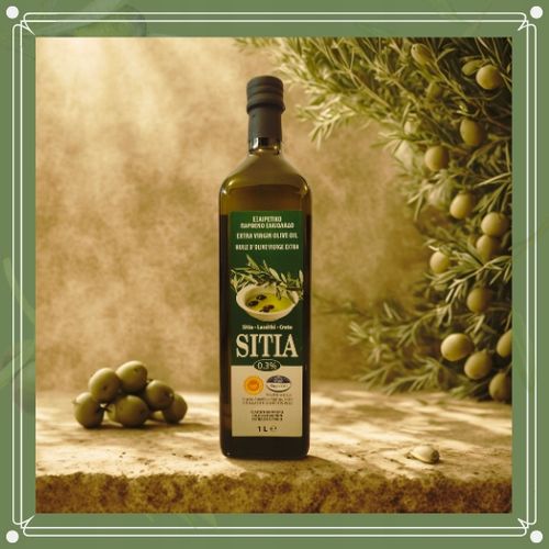 GRECKA oliwa z oliwek SITIA 1L 0,3% EXTRA VIRGIN - nowy zbiór data do 01/27 na Arena.pl