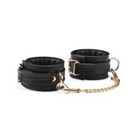 kajdanki black organosilicon wrist cuffs liebe seele