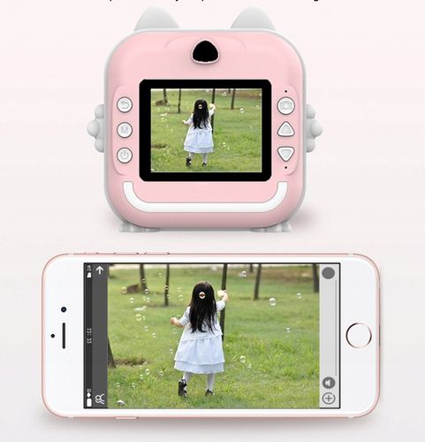 DRUKUŚ DRUKARKA APARAT NATYCHMIASTOWY FOTOGRAFICZNY MINI TERMICZNA RÓŻOWY na Arena.pl