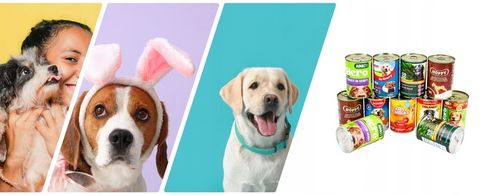 Karma mokra dla psa Puszka Duży Pakiet Mieszany Mix smaków 20 szt x 400g na Arena.pl