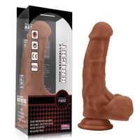 Pure Naturally Dildo Silicone Knight Brown