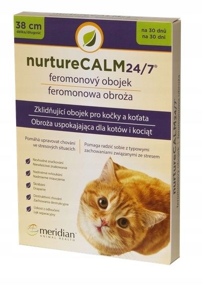 NurtureCalm 24/7 obroża uspokajajaca KOT PetArmor Meridian zdjęcie 1