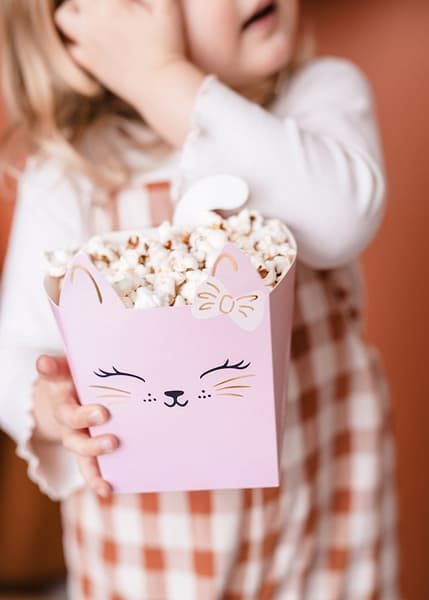 Pudełka na popcorn kotki, 3 szt. zdjęcie 2
