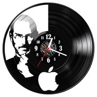 Zegar ścienny z płyty winylowej Steve Jobs 1252.14