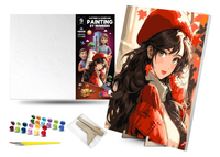 Zestaw Kreatywny Malowanie Po Numerach - Piękna Nieznajoma 40X50 Podstawka