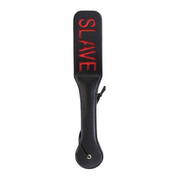 Pejcz-Paletta Doppia Double Spank Paddle Slave Black zdjęcie 1