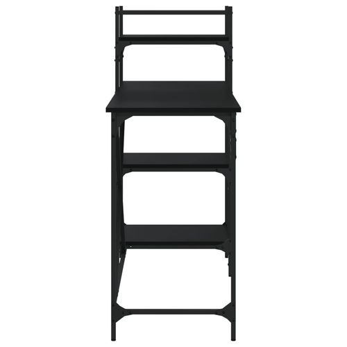 Biurko komputerowe z półkami, czarne, 120x47x109 cm na Arena.pl