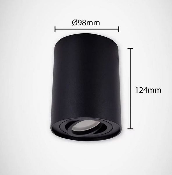 Lampa plafon HARY C czarna natynkowa 03713 GU10 Struhm zdjęcie 4